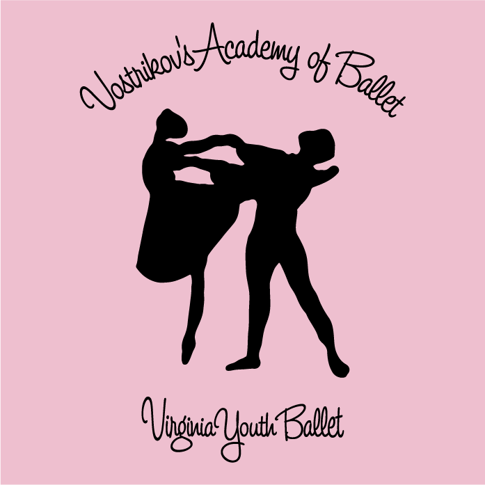 2019 Virginia Youth Ballet fall fundraiser shirt design - zoomed