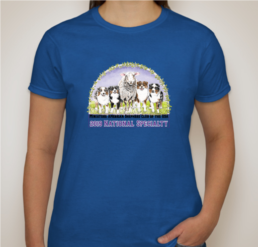 2019 National Specialty Fundraiser - unisex shirt design - front