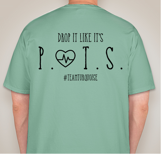 My POTS journey! Fundraiser - unisex shirt design - back