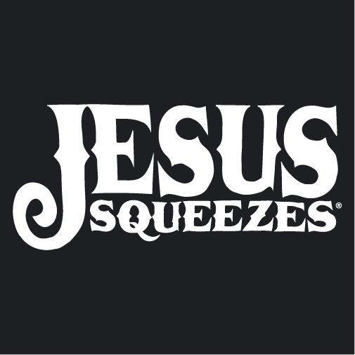 Jesus Squeezes T-Shirts shirt design - zoomed