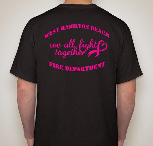 We Fight Together! Donate to the Breast Cancer Research Foundation. Fundraiser - unisex shirt design - back