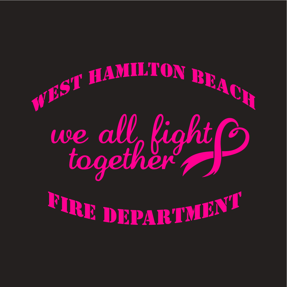 We Fight Together! Donate to the Breast Cancer Research Foundation. shirt design - zoomed