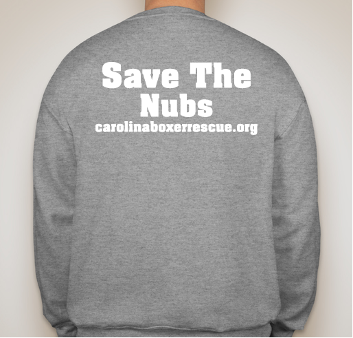 Carolina Boxer Rescue 2019 Winter Sweatshirt Fundraiser - unisex shirt design - back