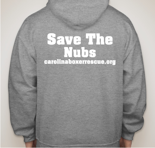 Carolina Boxer Rescue 2019 Winter Sweatshirt Fundraiser - unisex shirt design - back