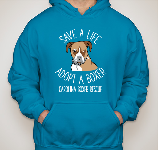 Carolina Boxer Rescue 2019 Winter Sweatshirt Fundraiser - unisex shirt design - front