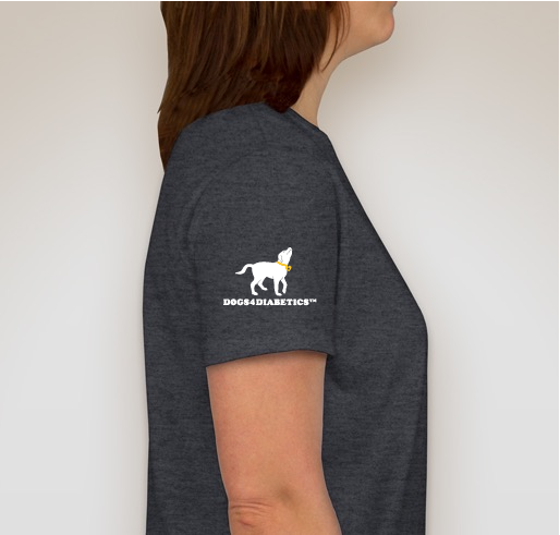 Dogs4Diabetics Double Match Challenge (Help Raise $50,000) shirt design - zoomed