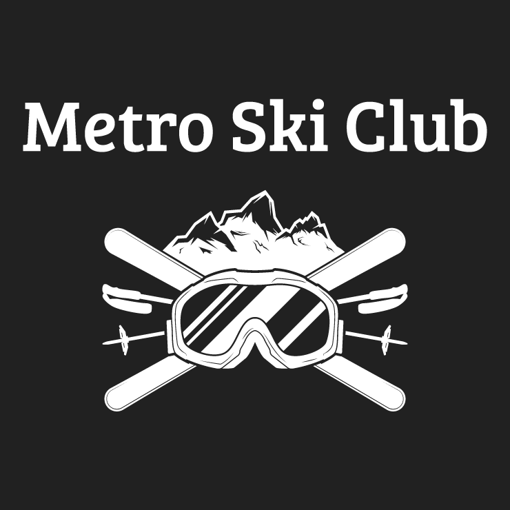 Metro Ski Club shirt design - zoomed
