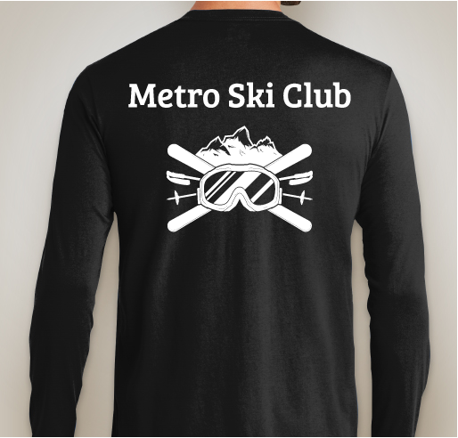 Metro Ski Club Fundraiser - unisex shirt design - back