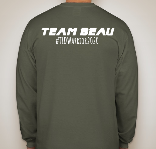 Help us get Beau to Camp Sweeney Fundraiser - unisex shirt design - back