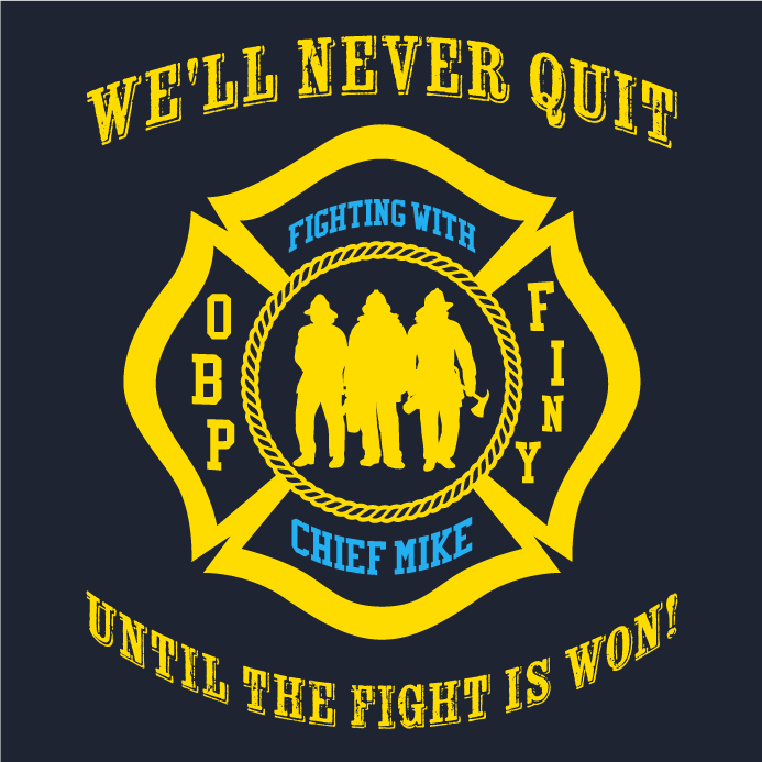 The Fight Continues For Chief Mike shirt design - zoomed