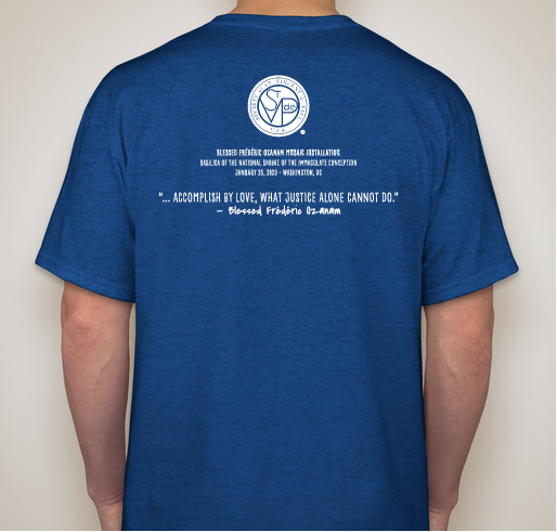 #SVDPYA Blessed Frederic Ozanam Mosaic Fundraiser Fundraiser - unisex shirt design - back