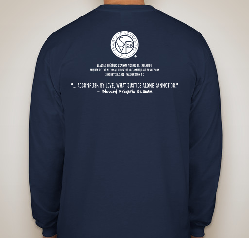 #SVDPYA Blessed Frederic Ozanam Mosaic Fundraiser Fundraiser - unisex shirt design - back