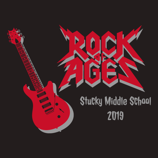 Stucky Middle School Rock of Ages shirt design - zoomed