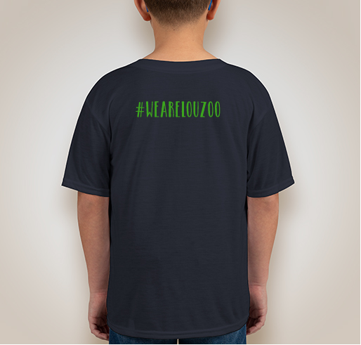 Join the Louisville Zoo's herd! Fundraiser - unisex shirt design - back