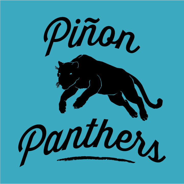 Show your Panther Pride and support Pinon Elementary! shirt design - zoomed