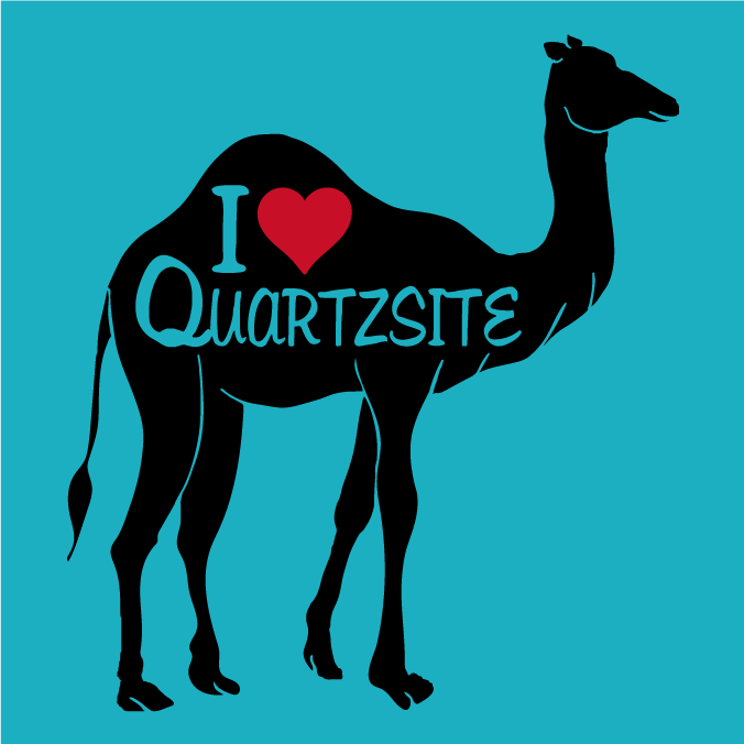 Fundraiser for Quartzsite Chamber & Tourism shirt design - zoomed