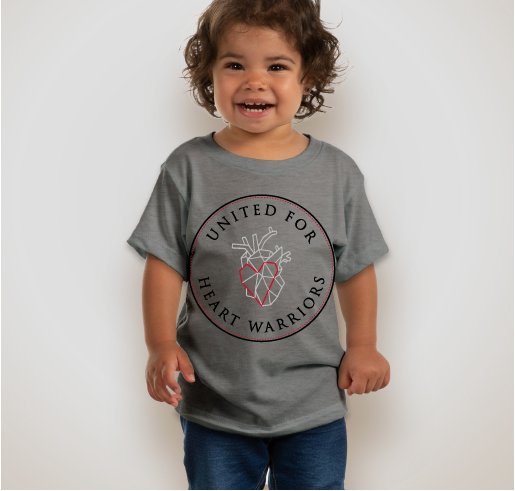 United for Heart Warriors Fundraiser - unisex shirt design - front