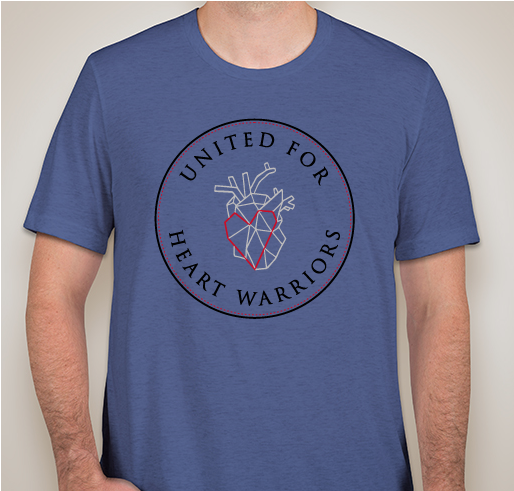 United for Heart Warriors Fundraiser - unisex shirt design - front