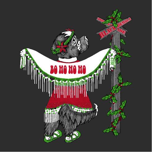 SENC RESCUE BO HO HO HO 2019 Black Mountain Christmas Parade and Fundraiser shirt design - zoomed