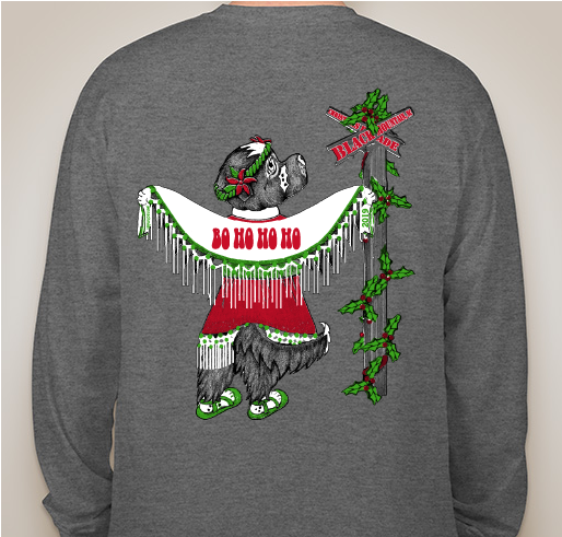 SENC RESCUE BO HO HO HO 2019 Black Mountain Christmas Parade and Fundraiser Fundraiser - unisex shirt design - back