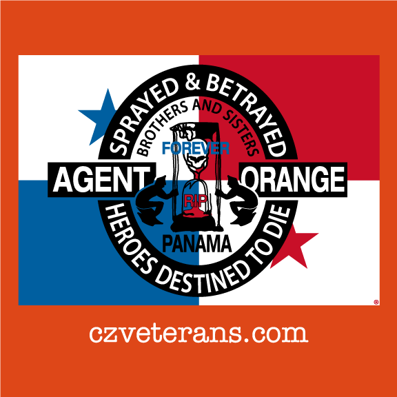 Agent Orange Awareness for Panama Veterans shirt design - zoomed