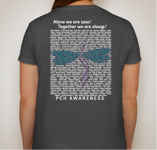 PCH Awareness Fundraiser - unisex shirt design - back