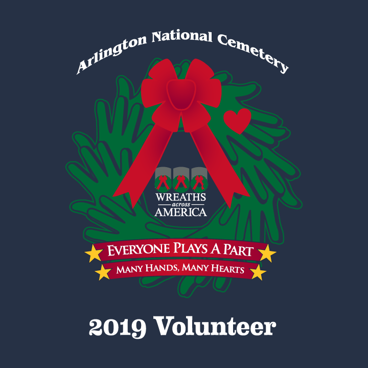 2019 Volunteer Campaign - Arlington National Cemetery shirt design - zoomed