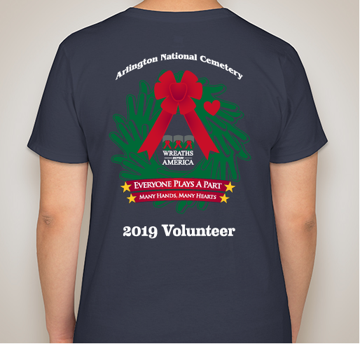 2019 Volunteer Campaign - Arlington National Cemetery Fundraiser - unisex shirt design - back