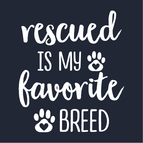 CNHS Rescued Is My Favorite Breed shirt design - zoomed
