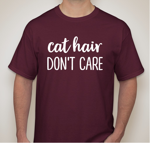 CNHS Cat Hair Don't Care Fundraiser - unisex shirt design - front
