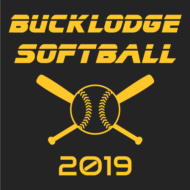 Buck Lodge Softball shirt design - zoomed