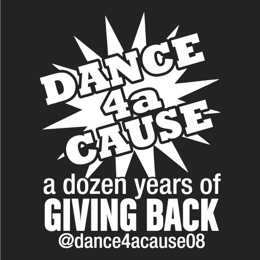 DANCE 4a CAUSE 12th Anniversary shirt design - zoomed