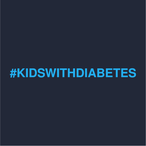 Guerreros Azules and kids with type 1 Diabetes shirt design - zoomed