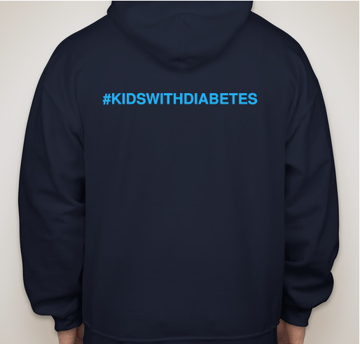 Guerreros Azules and kids with type 1 Diabetes Fundraiser - unisex shirt design - back