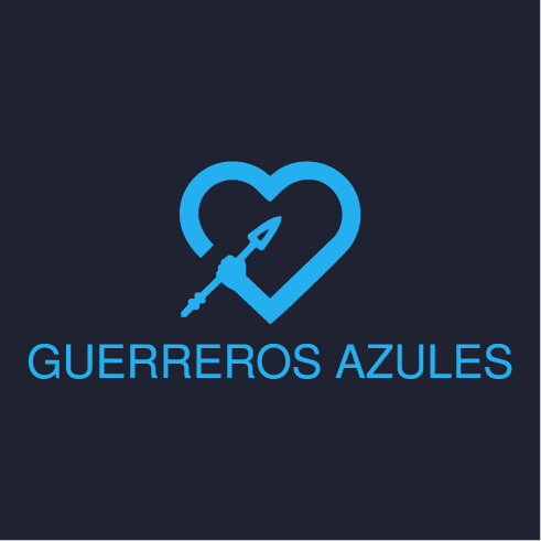 Guerreros Azules and kids with type 1 Diabetes shirt design - zoomed