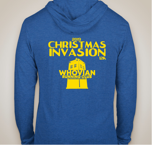 Christmas Invasion 12k! Fundraiser - unisex shirt design - back