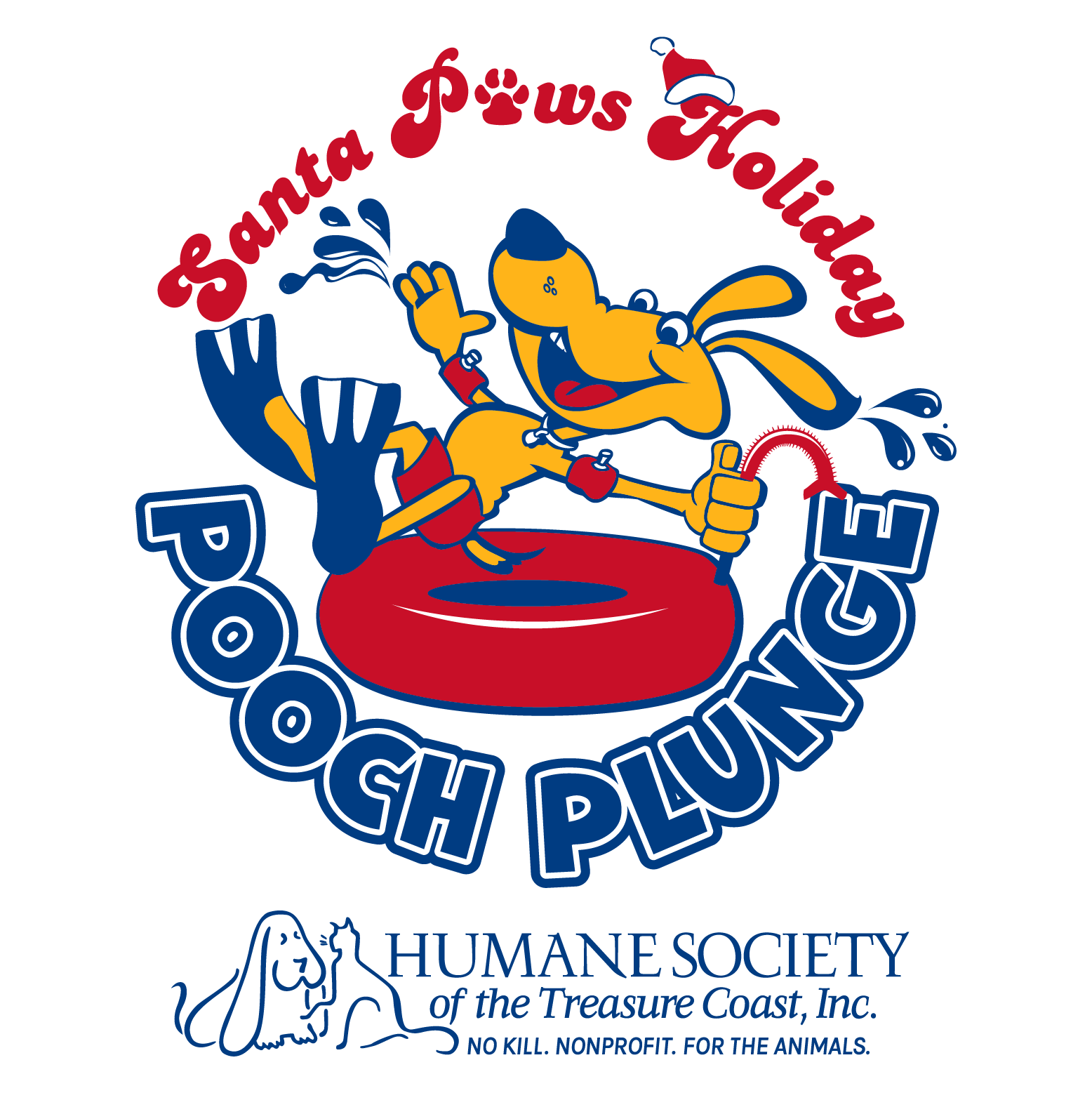 Pooch Plunge 2019 shirt design - zoomed