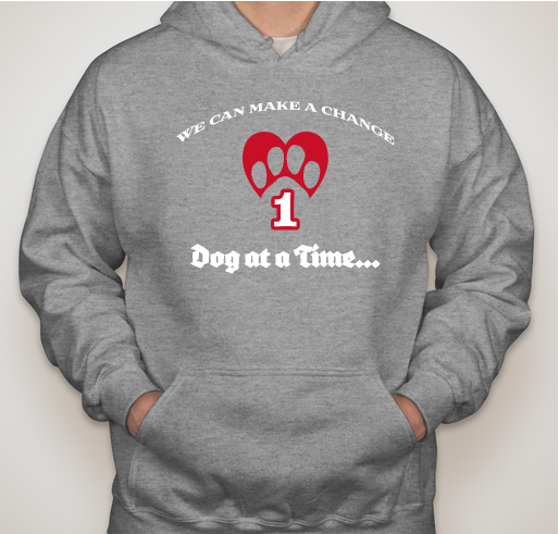 One Dog at a Time ODAAT Pullover Hoodies Fundraiser - unisex shirt design - front