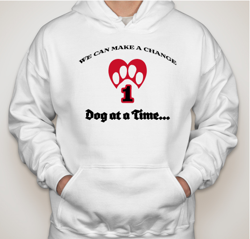 One Dog at a Time ODAAT Pullover Hoodies Fundraiser - unisex shirt design - front