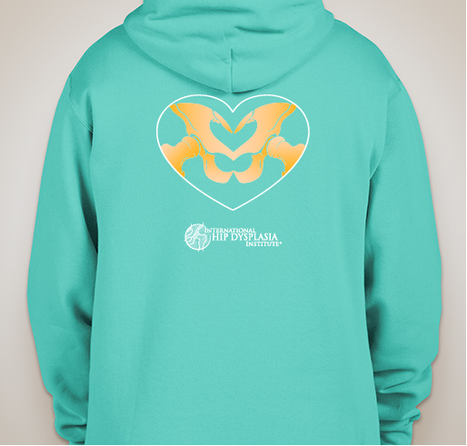 Miles4Hips Winter 2019 "Hoodies for Hippies" Fundraiser Fundraiser - unisex shirt design - back