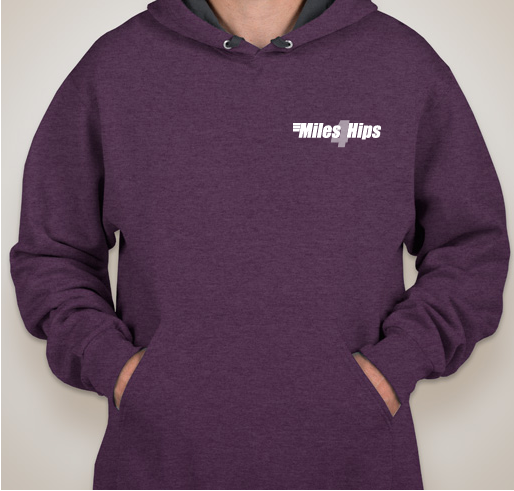 Miles4Hips Winter 2019 "Hoodies for Hippies" Fundraiser Fundraiser - unisex shirt design - front