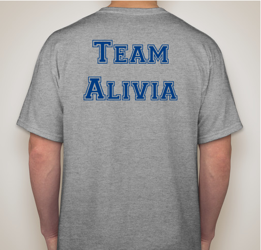 Alivia's Alopecia Awareness Fundraiser - unisex shirt design - back
