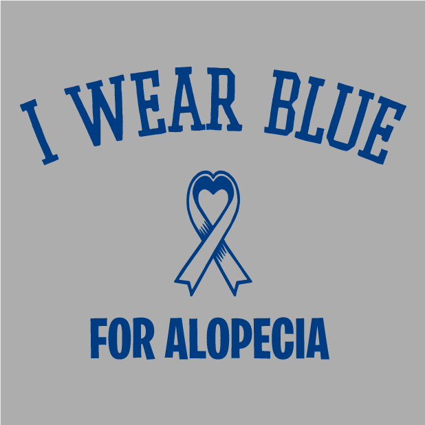 Alivia's Alopecia Awareness shirt design - zoomed