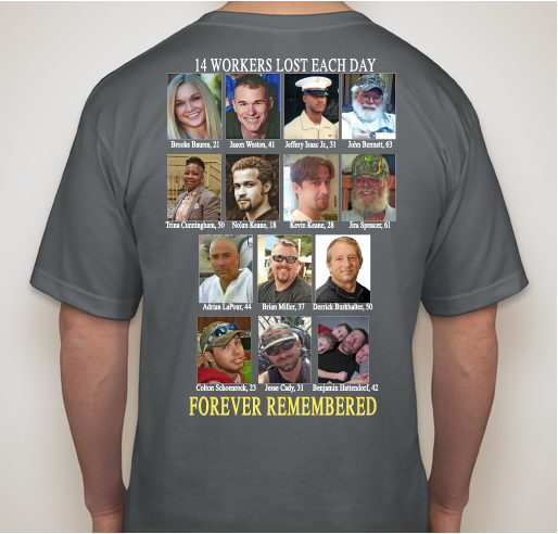 USMWF Design 1 T-Shirt/Sweatshirt (Faces Honored) Fundraiser - unisex shirt design - back