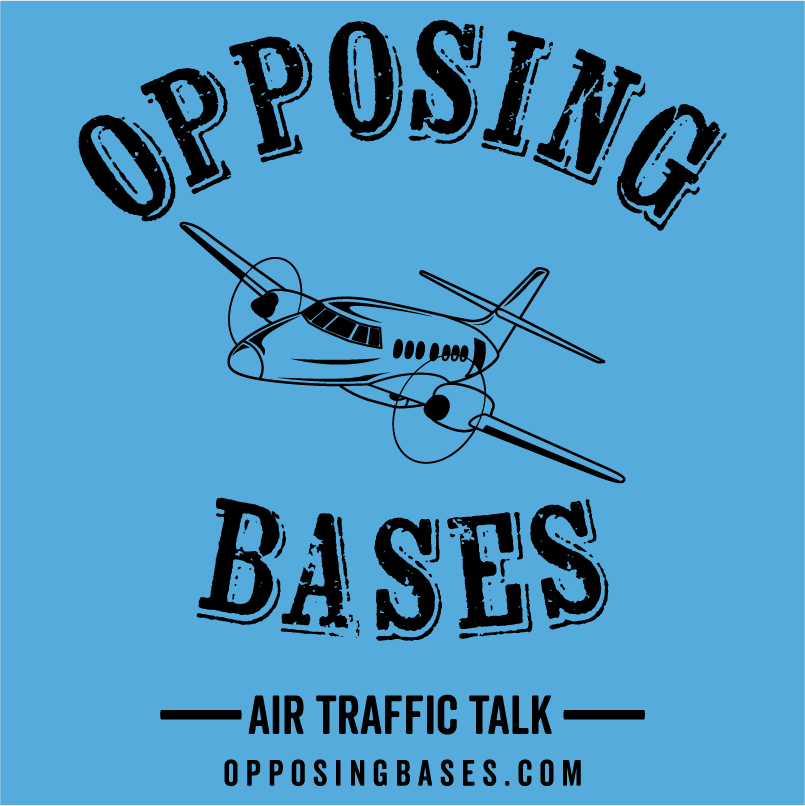 #TeamAG OB Shirts: Proceeds support Opposing Bases Air Traffic Talk podcast shirt design - zoomed