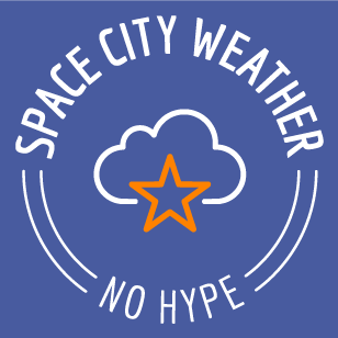 Space City Weather umbrellas shirt design - zoomed