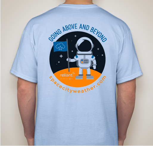 Space City Weather 2019 fundraiser — Apollo t-shirt Fundraiser - unisex shirt design - back