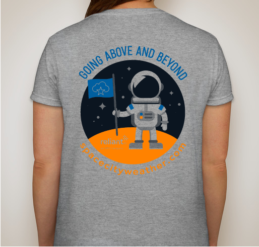 Space City Weather 2019 fundraiser — Apollo t-shirt Fundraiser - unisex shirt design - back