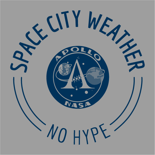 Space City Weather 2019 fundraiser — Apollo t-shirt shirt design - zoomed
