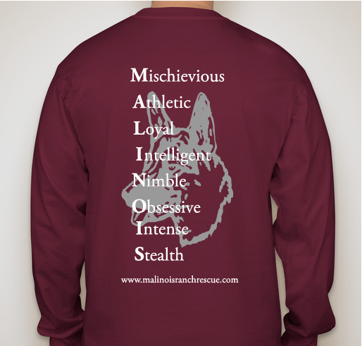 Malinois Ranch Rescue Fall 2019 Fundraiser Fundraiser - unisex shirt design - back